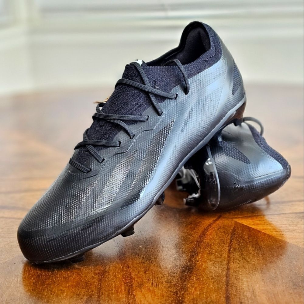 Adidas Crazyfast.1 FG Soccer Shoes Cleats Boys 5Y Triple Black Messi IE6636 New